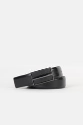 CINTURA CON PLACCA DOUBLE FACE NERO